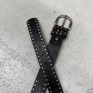 Black studded western style WMNS